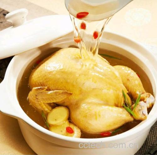 西洋参鸡汤煲制图