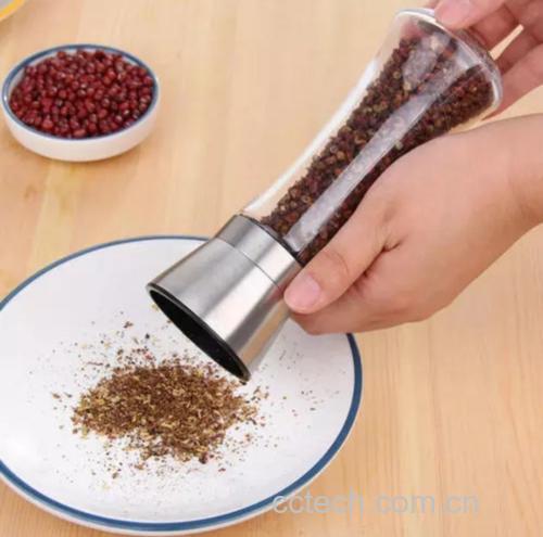 黑胡椒研磨器使用示意图