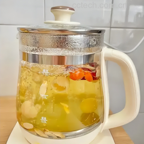 龙眼壳煮茶过程