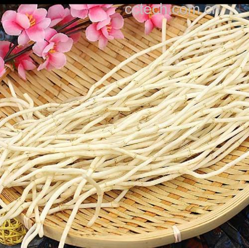 鱼腥草根与其他食材搭配的拼盘示意图