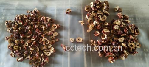 干红枣片与整颗红枣对比图
