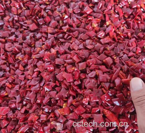 线椒与豆腐干切配过程图