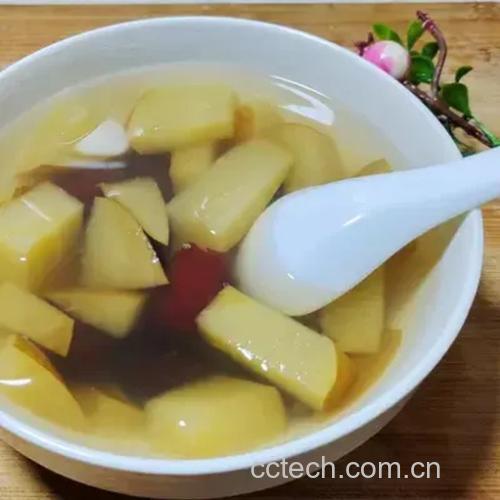糖芋头炖煮过程特写