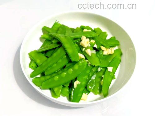 蒜蓉荷兰豆成品图