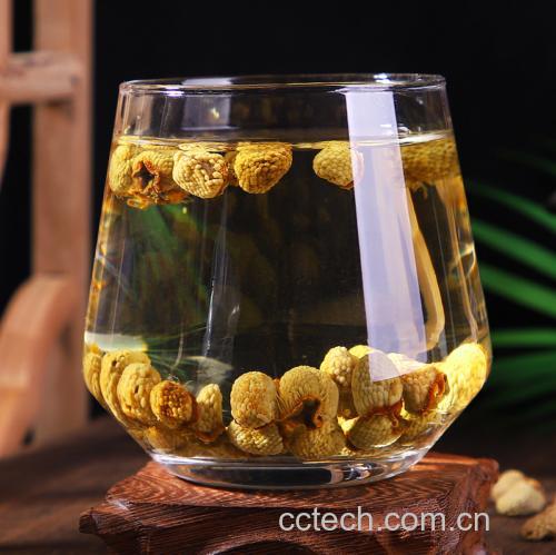 侧柏花茶冲泡过程