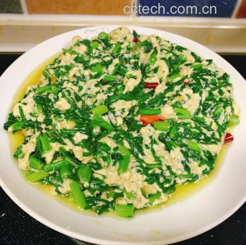 韭菜炒鸡蛋菜肴
