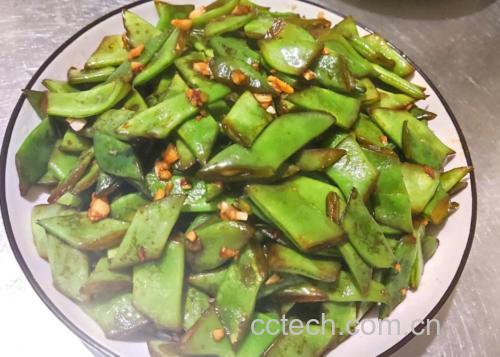 白不老豆角烹饪过程