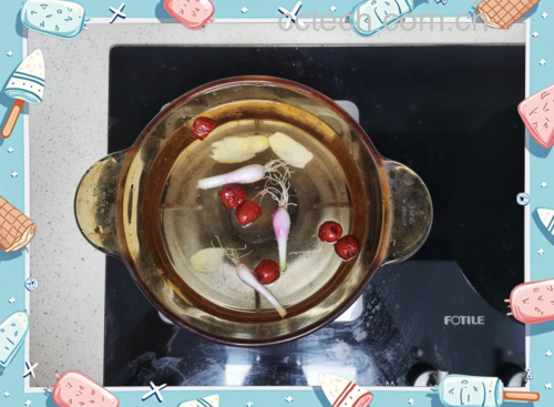 花椒红枣姜枸杞搭配示意图