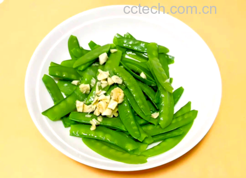 清炒荷兰豆成品图