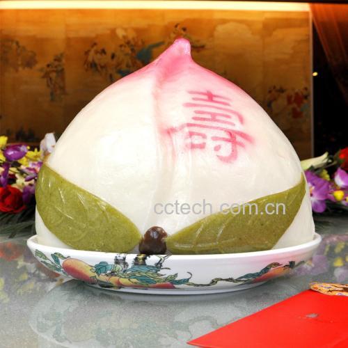 寿桃饼成品图