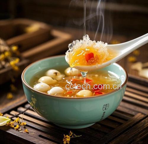 鲜银耳羹成品图