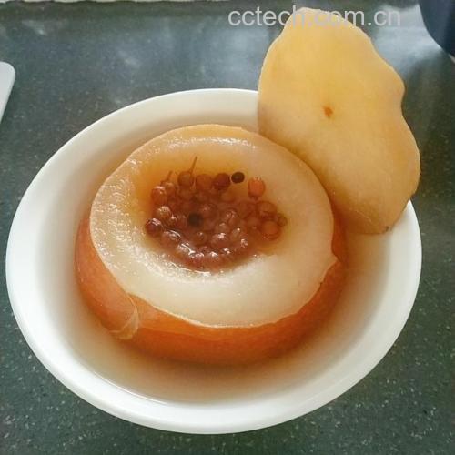 煮酸梨过程图
