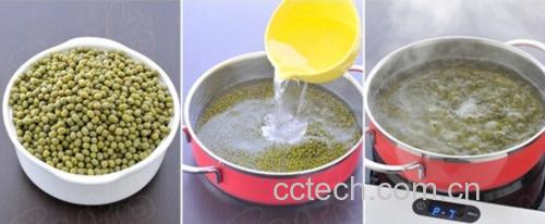 蜂蜜绿豆水制作过程图