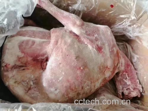 白条羊肉冷藏与冷冻保存对比图