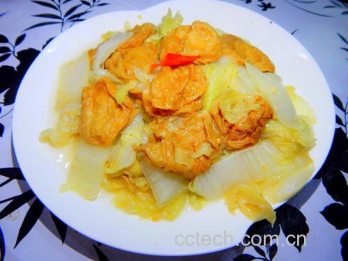 竹筒青白菜切段冷食