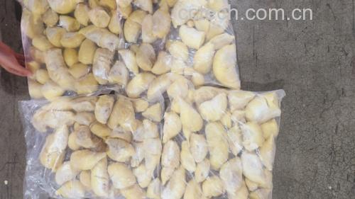金枕头榴莲果肉展示
