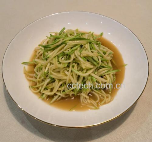 小黄瓜炒肉丝成品图