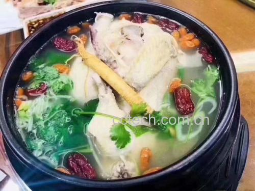 保鲜参炖鸡汤