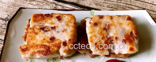 红皮萝卜煎饼成品图