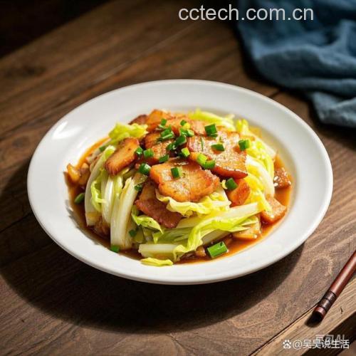 白不老炒肉成品图