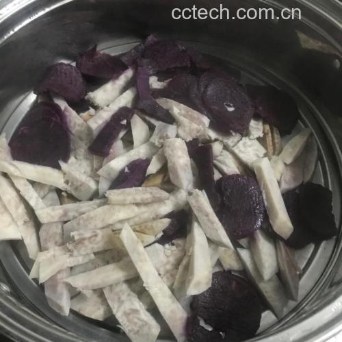 山芋粉制作娃娃鱼食材展示