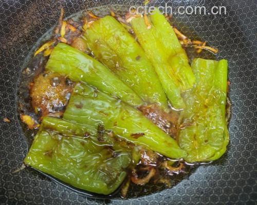 线椒煎制过程图