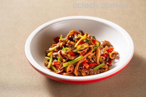 姜母猪肚炒菜图