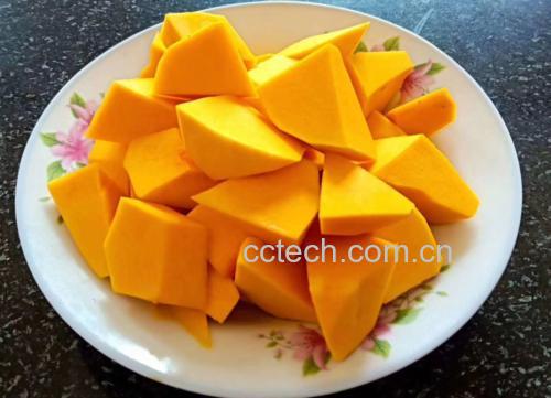 炒好的奶油南瓜成品