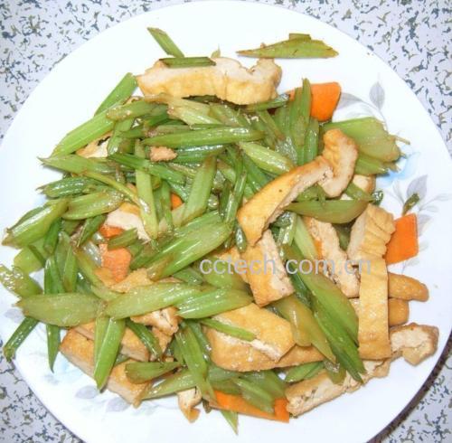 大齿山芹菜肴成品图