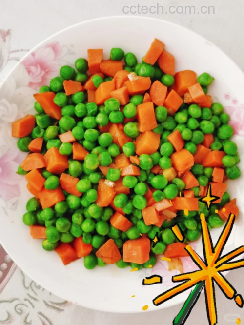青豌豆烹饪图
