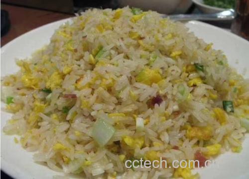鸡腿大葱炒饭成品
