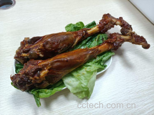 鸡腿烤制过程图
