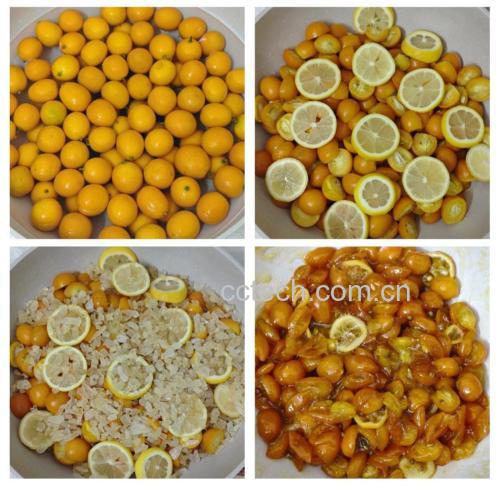 金桔蜜饯制作图