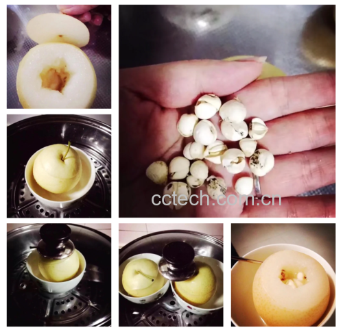 莲子甜品制作图