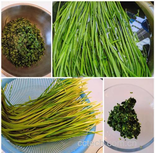 韭菜花酱制作过程图