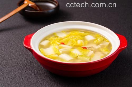 麻糍菜豆腐汤成品图