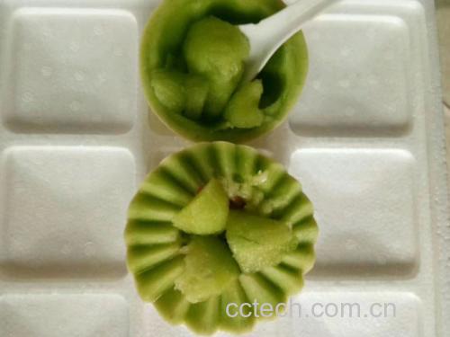 玉菇甜瓜冰沙制作示意图