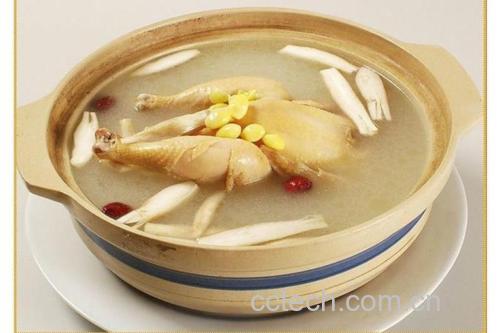 高丽参炖稀饭汤成品图