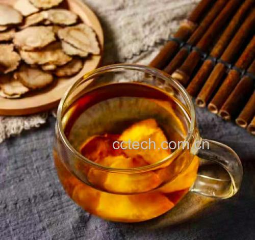 黑玛卡粉冲泡饮品示意图