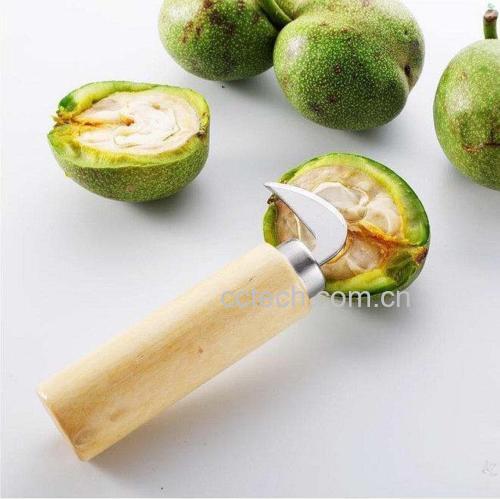青皮核桃去皮与清洗示意图