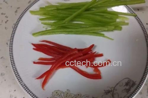 香味蒜青豌豆食材展示