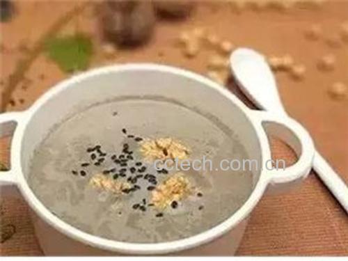 黑芝麻糊冲泡过程图