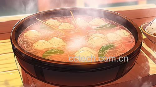 姜汤面成品图
