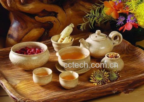 侧柏精油与茶具组合