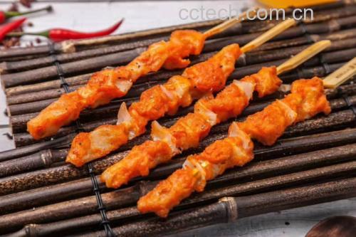 鸡腿大葱烧烤图