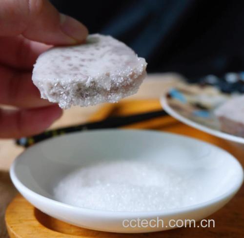 反沙荔浦芋头糖霜形成过程