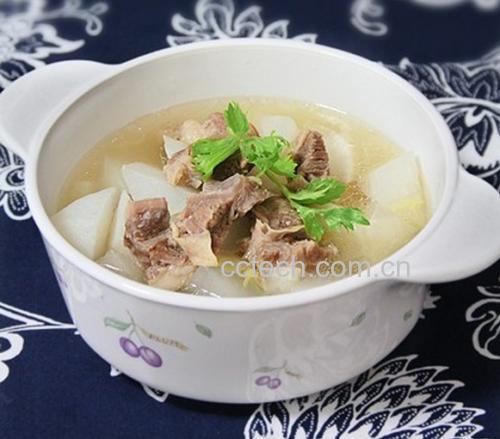 金桔羊肉汤成品图