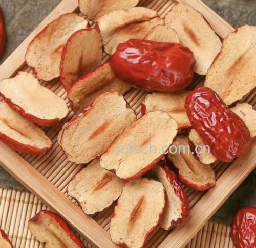 干红枣片包装与食用场景图