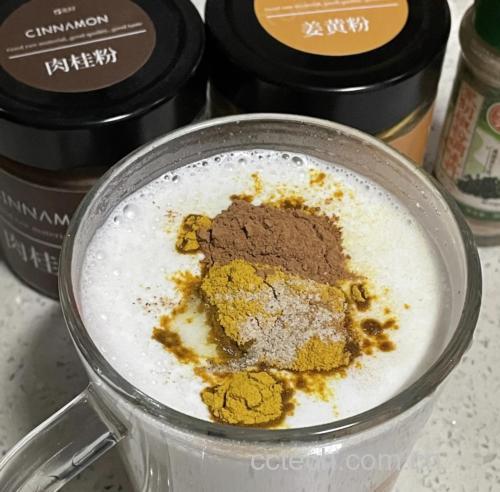 侧柏粉冲泡饮品示意图