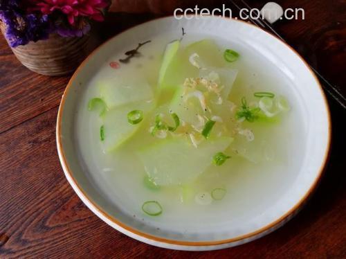 肉末冬瓜与米饭搭配图